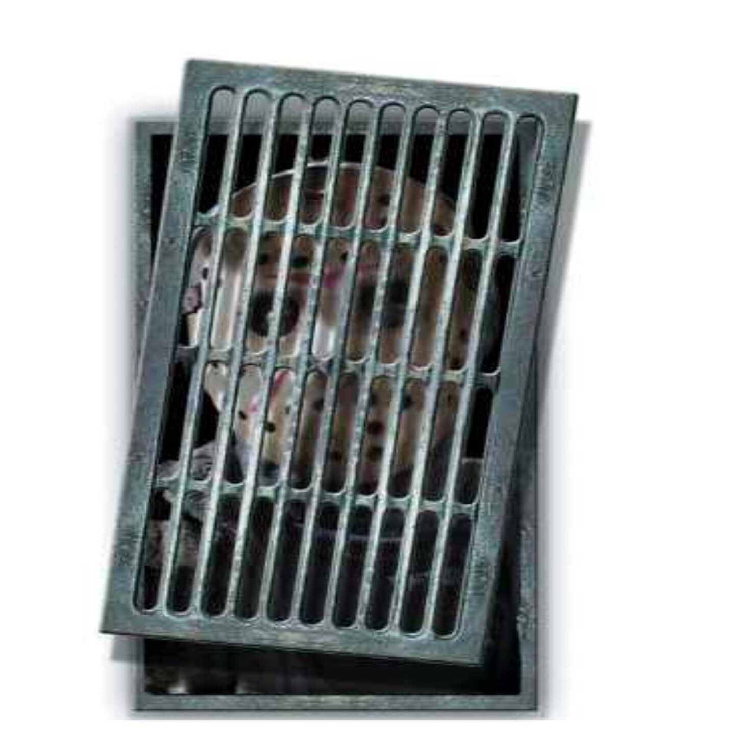 The Costume Center Friday the 13th Jason Floor Grate Halloween Wall Decor - 14&#x22; - Gray and Beige