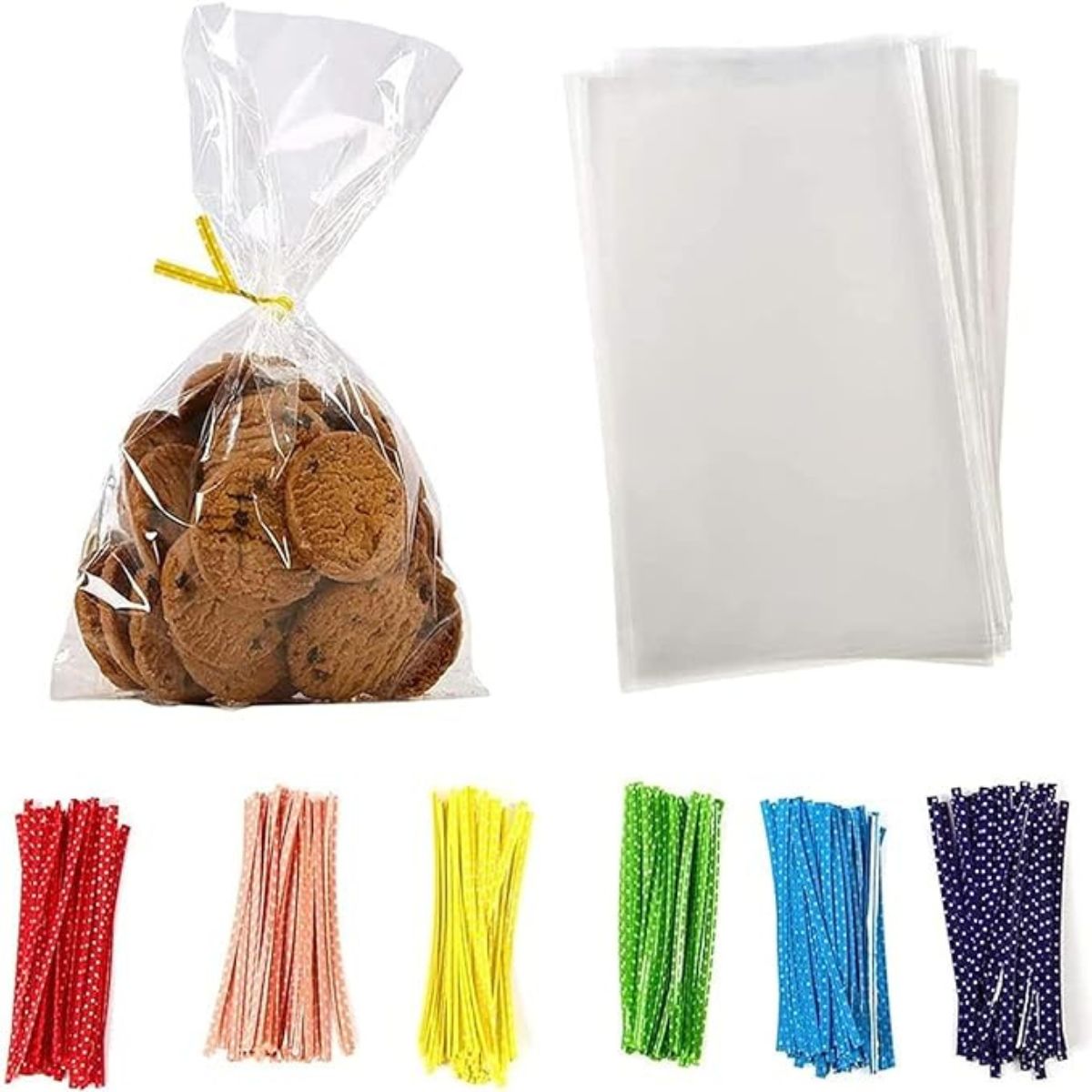 6x8 Inches Simple Treat Bags 100 pcs