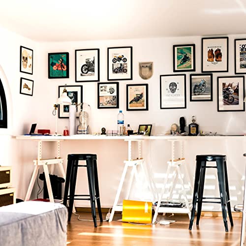 10x12 Picture Frame Black 10 by 12 Inch Black Picture Poster Frame Display Certificate/Photo 10x12 for Wall Mount Frames