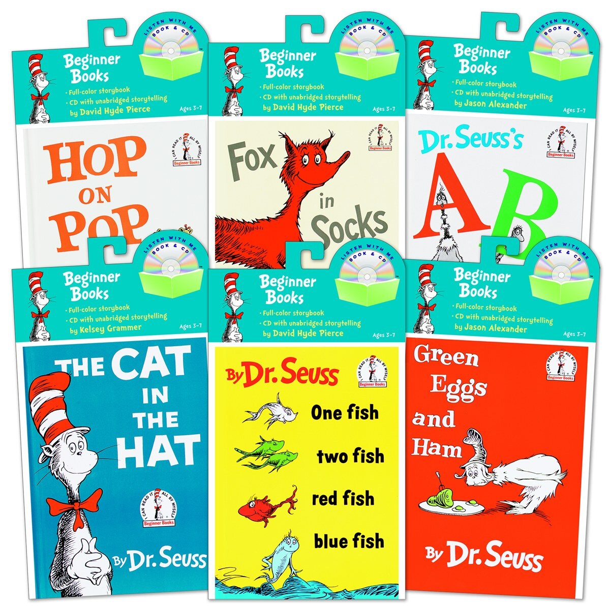 Kaplan Early Learning Company Dr. Seuss Books and Audio CDs - Set of 6