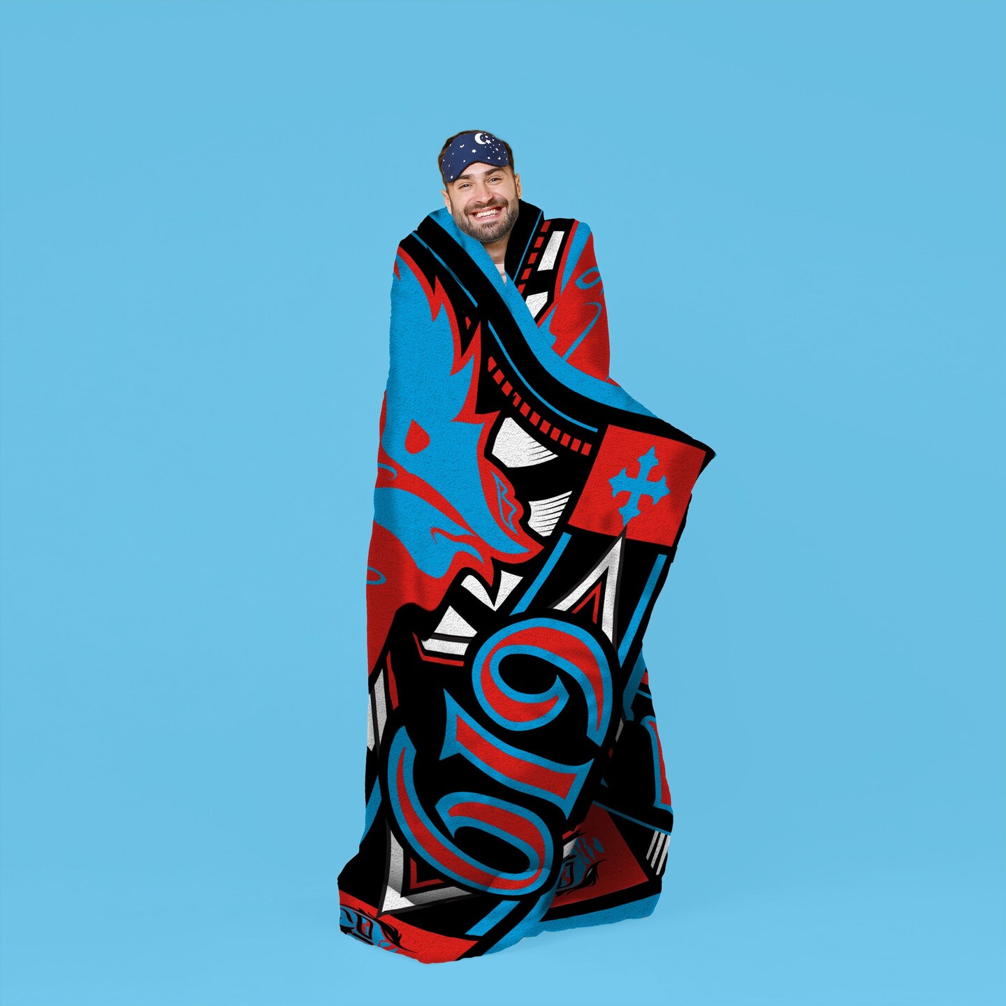 Sleep Squad WWE Rey Mysterio 60&#x201D; x 80&#x201D; Raschel Plush Blanket