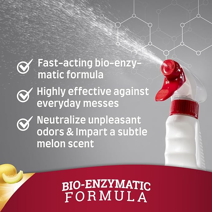 Nature&#x27;s Miracle&#xAE; - Stain and Odor Remover, Spot Stain and Pet Odor Eliminator, Enzymatic Formula, 32 Ounce Spray