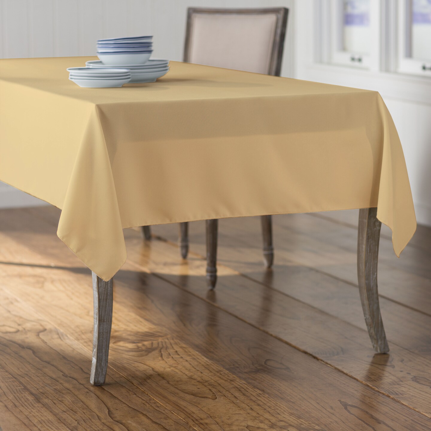 Polyester Poplin Rectangular Tablecloth, 60 By 102-inch