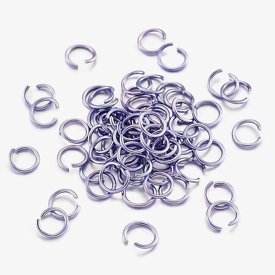 Kitcheniva Aluminum Jump Rings Jewelry Craft 6mm 400 Pcs