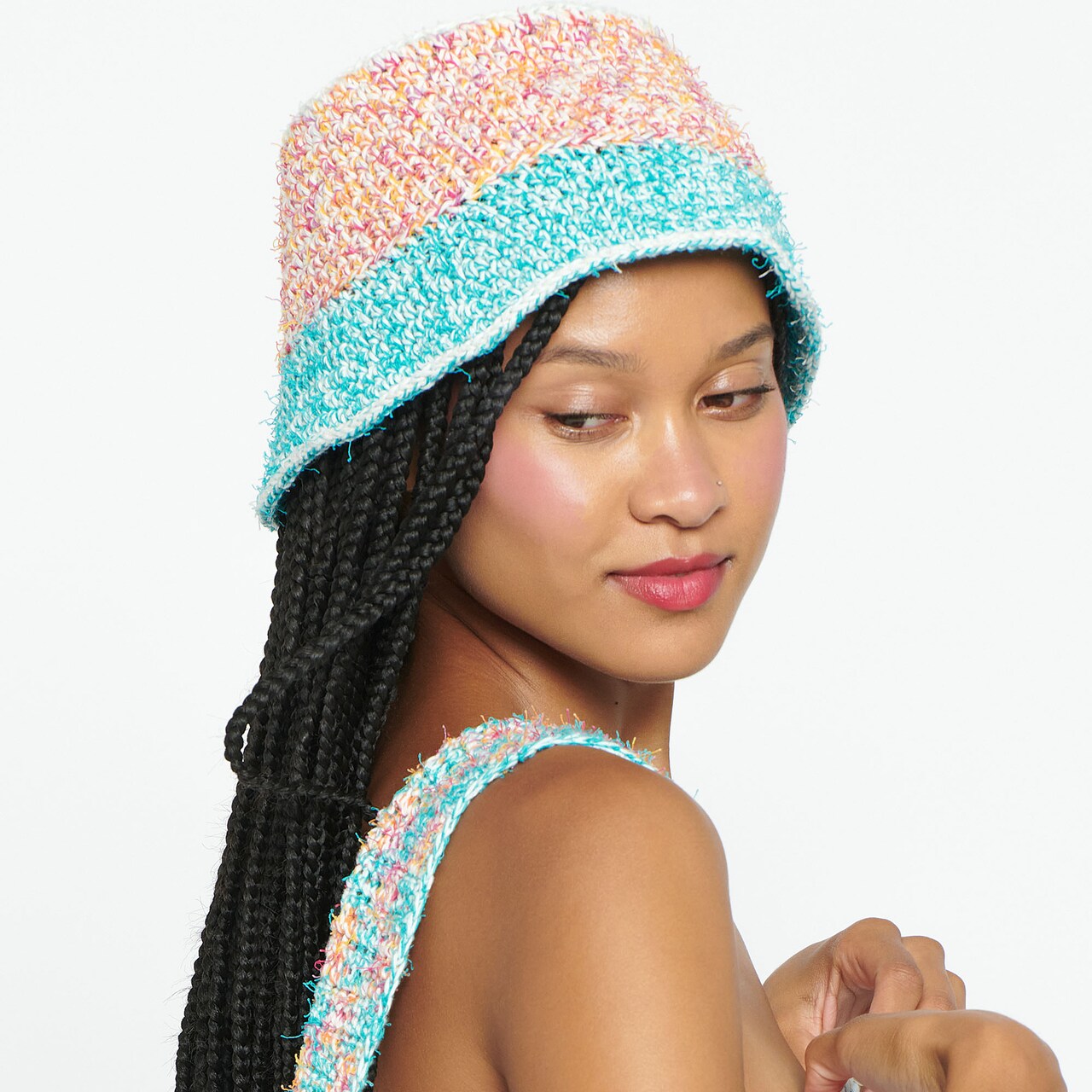 Spring-Inspired Crochet Bucket Hat