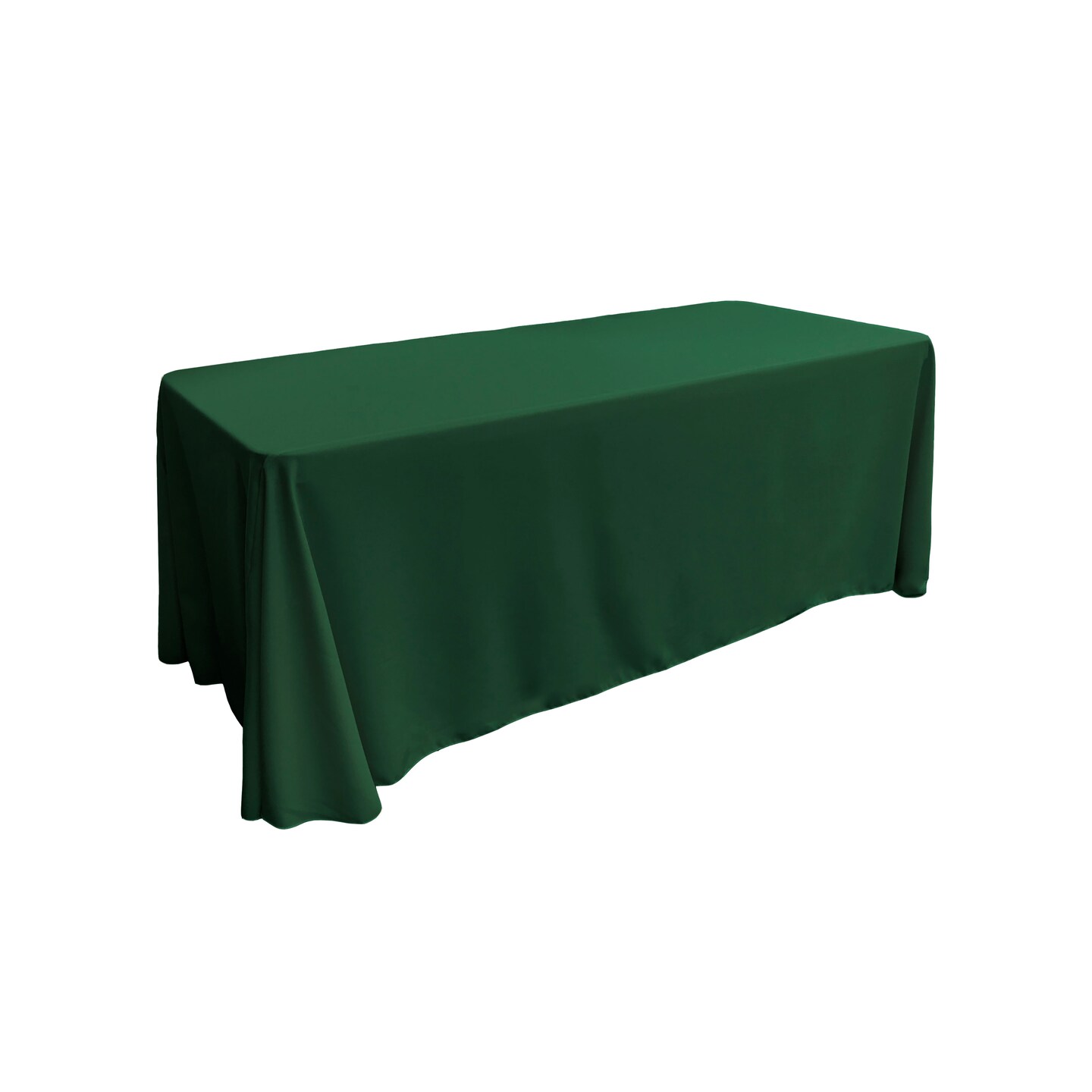 Floor Length Event Tablecloth 90x156 Poplin Cover for Buffet and Serving Tables