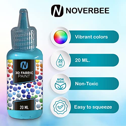 Fabric Paint, 12 Colors Puffy Paint, 0.67 Oz, Fabric Paint For Clothes, 3d Puffy Pens, Puffy Paint For Crafts, Canvas, Glass, Clothing, Wood.