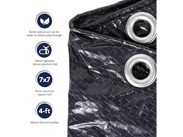 Blue Wave BWC700 Bronze 12-ft Round Above Ground Pool Winter Cover | MINA&#xAE;