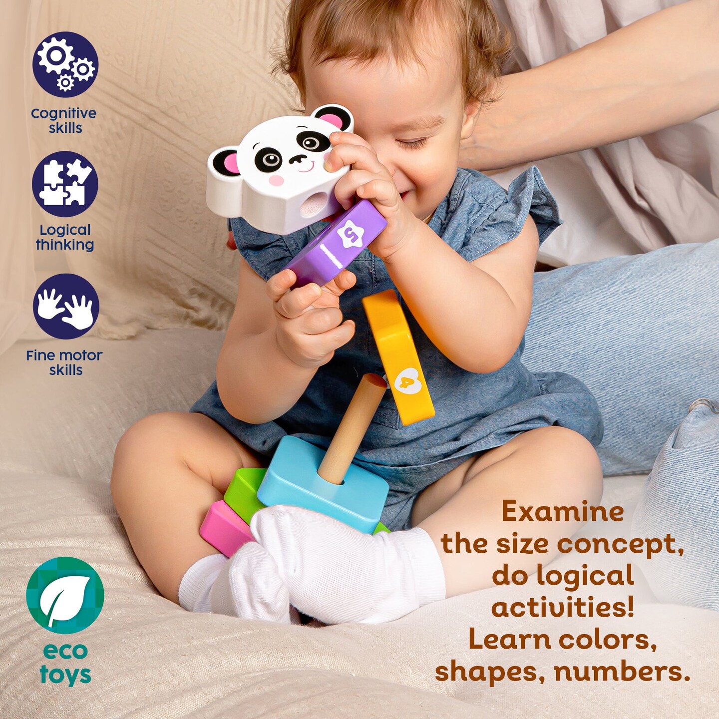 Kids Hits Wooden Stack and Play Panda: Endless Fun in Every Stack!