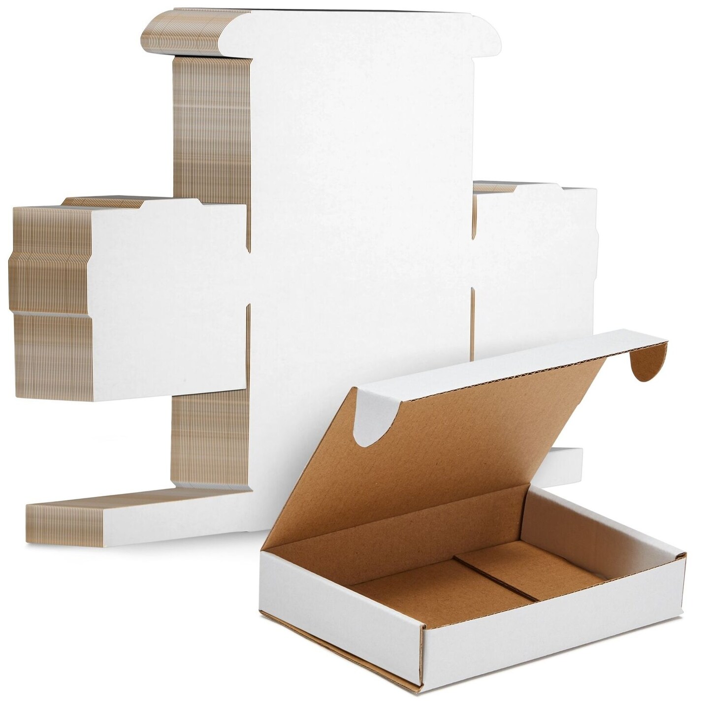 50 Pack White Corrugated Shipping Mailer