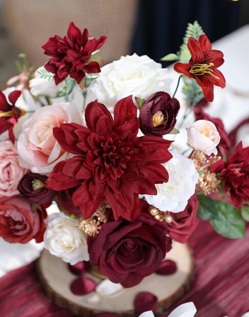 Crafting Eternal Beauty: Artificial Flower Collection for DIY Wedding Bouquets, Bridal Shower Centerpieces, and Party Decor
