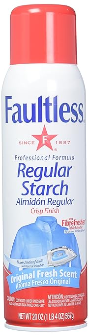 Faultless Spray Starch for Clean Crisp Clothes, No Spots or Streaks, 20 oz