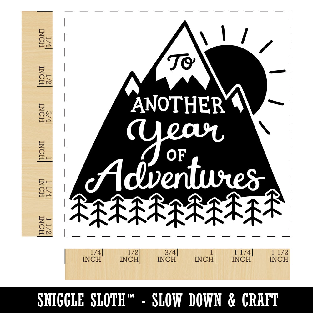 To Another Year of Adventures Anniversary Love Self-Inking Rubber Stamp Ink Stamper