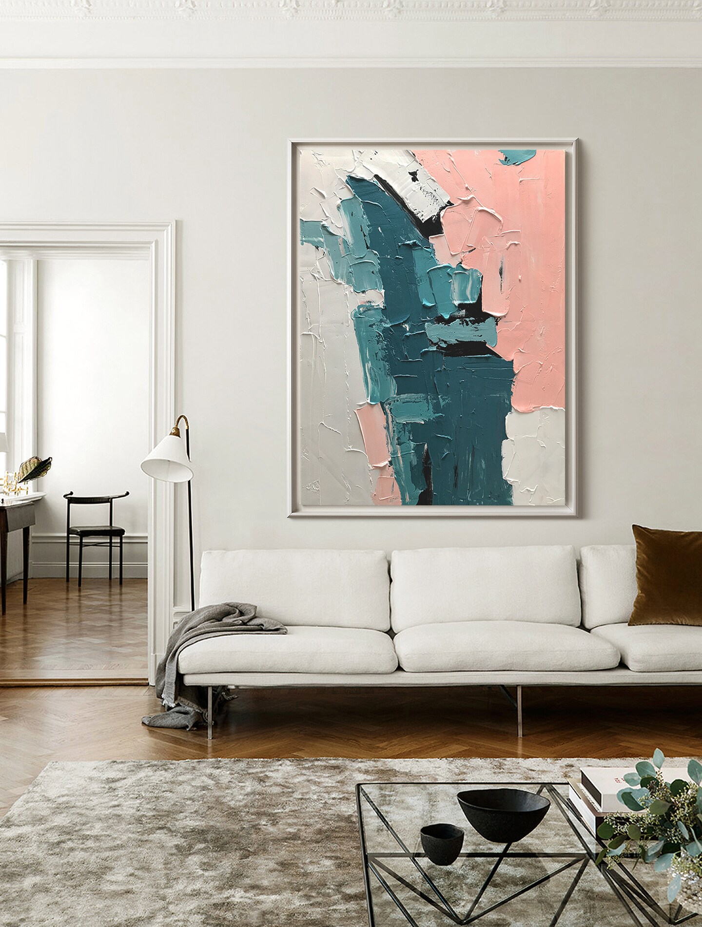 Original Textured Wall Art, Large Abstract Painting on Canvas, Modern ...