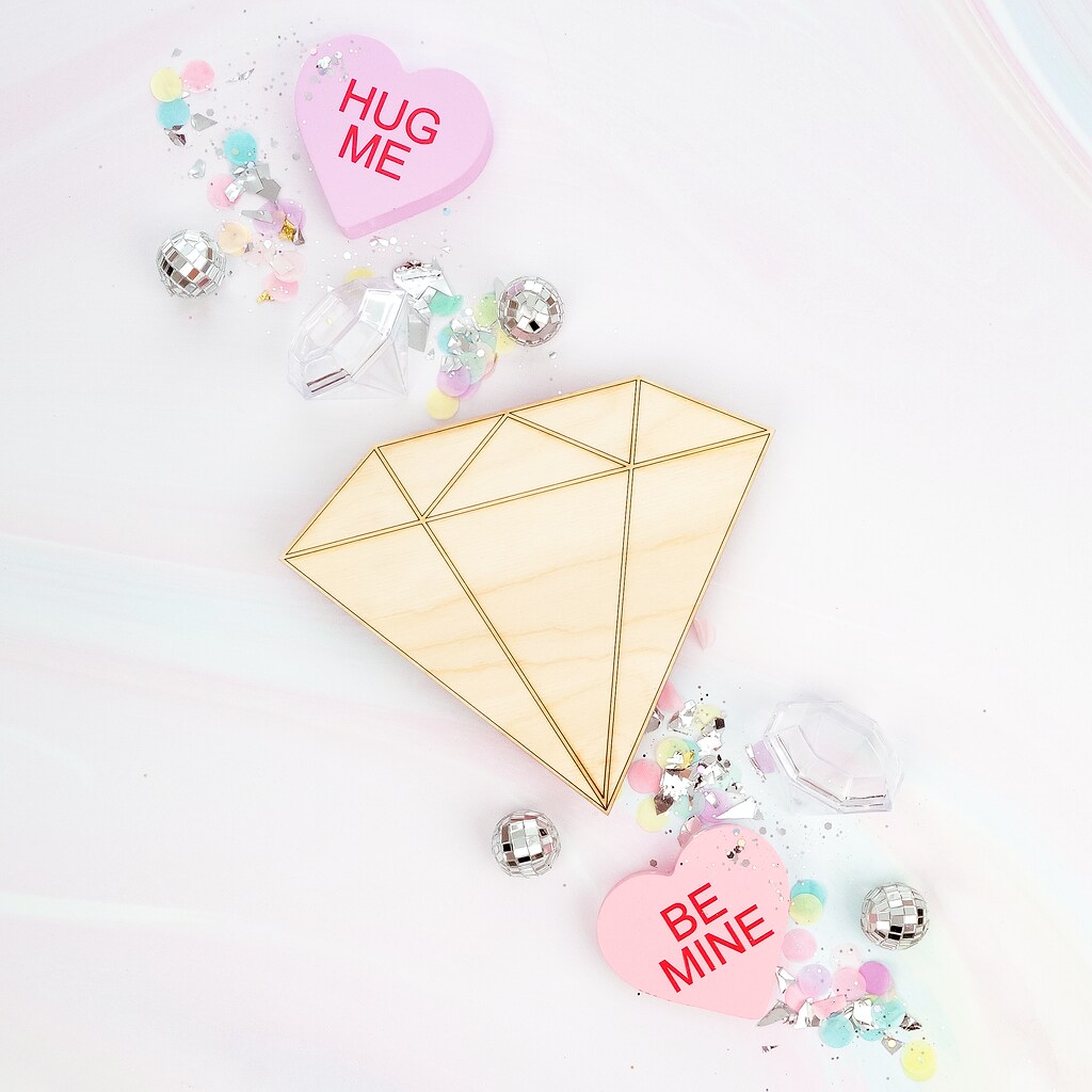 Diamond Wood Cutout, From 4&#x201D;-23&#x201D;, Valentine Craft/Decor | Woodpeckers
