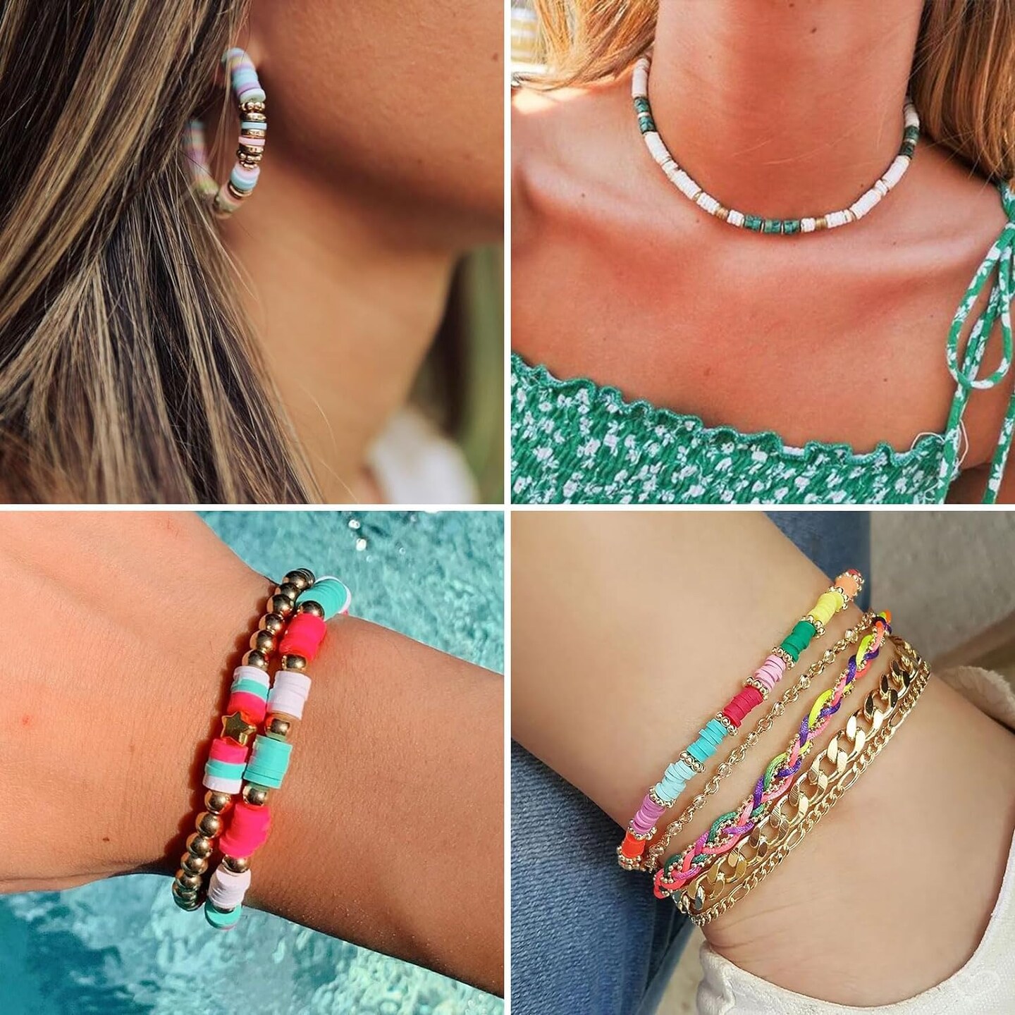 Friendship Bracelet Kit, 14000pcs 48 Colors Clay Beads Bracelet Making Kit Taylor Inspired Bracelets with Holder Number Letter Beads Set Gifts for Girls Women Kids Teen Crafts Jewelry Making Kits