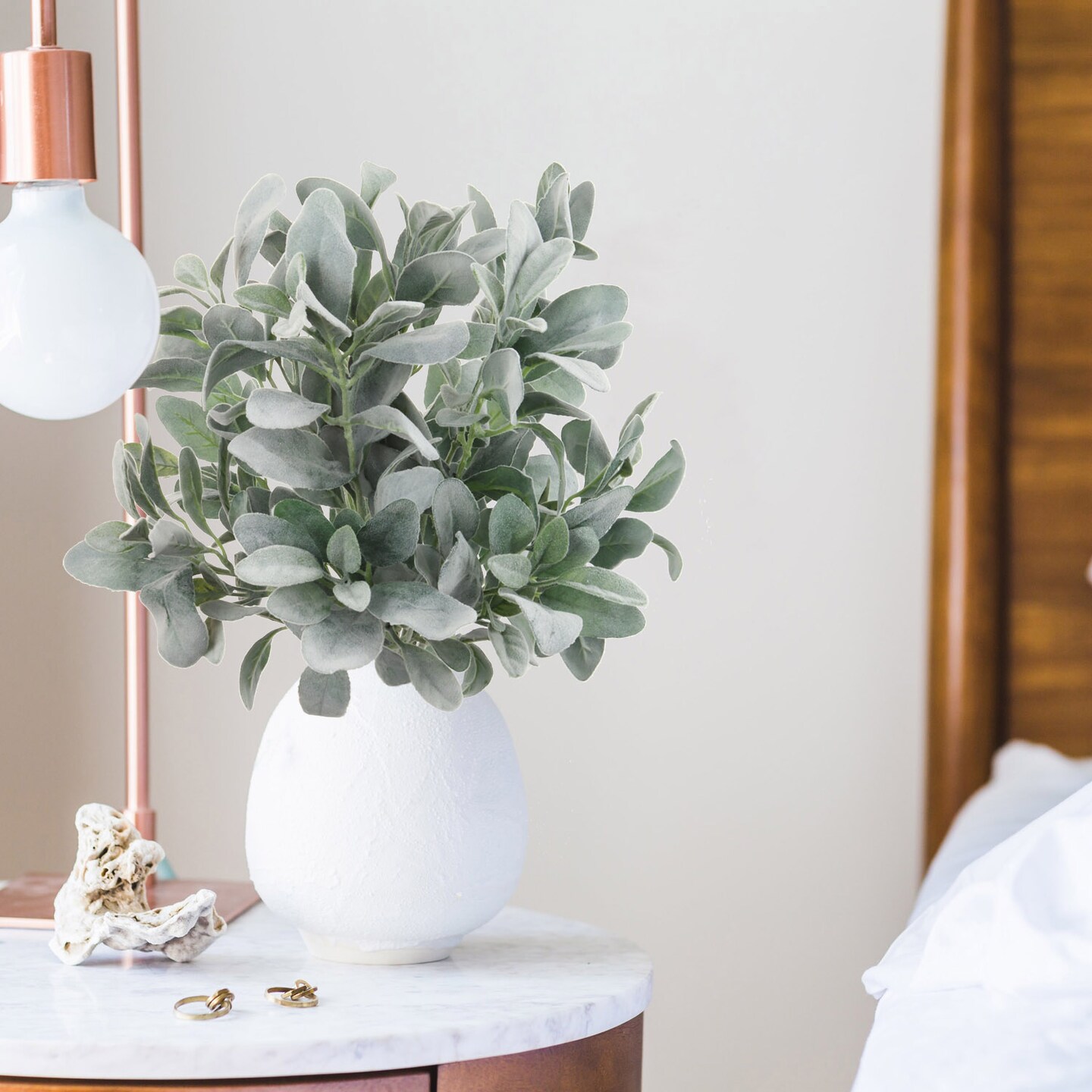 29" Real Touch Lamb Ear Stems - 6-Pack, Artificial Silk Foliage, Home Decor - Perfect for Bouquets, Centerpieces - Year-Round Greenery, Floral Home by Artificial Flowers