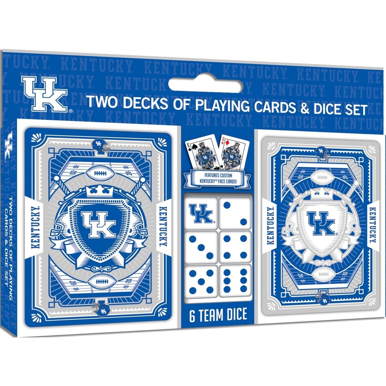 MasterPieces Kentucky Wildcats - 2-Pack Playing Cards and Dice Set