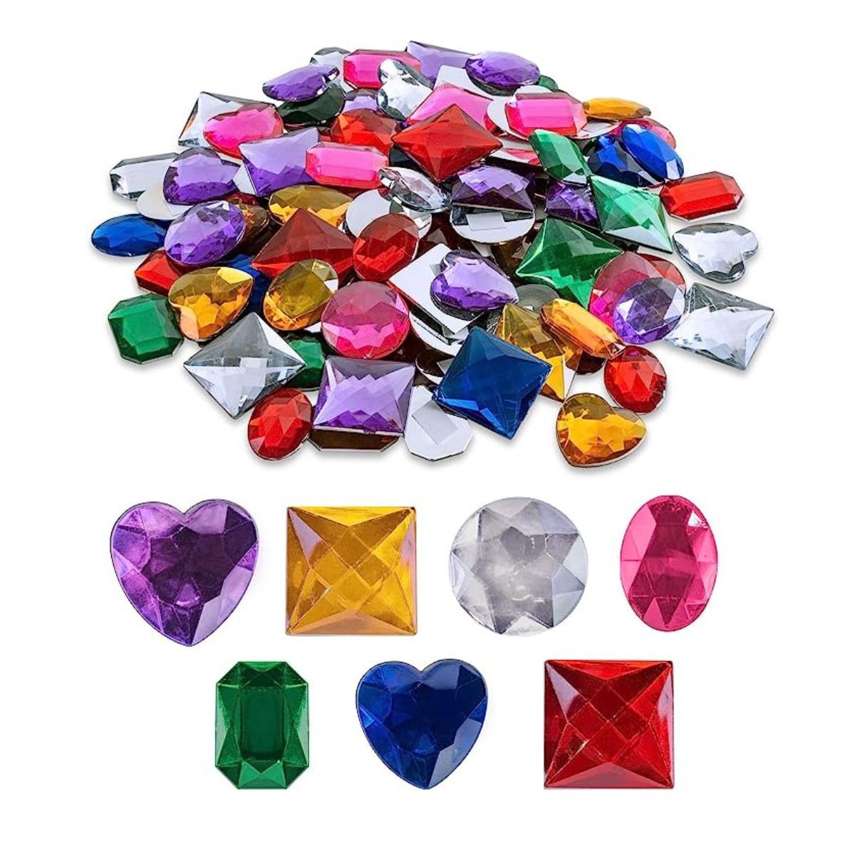 1-Inch Psychedelic Gems 100 pcs