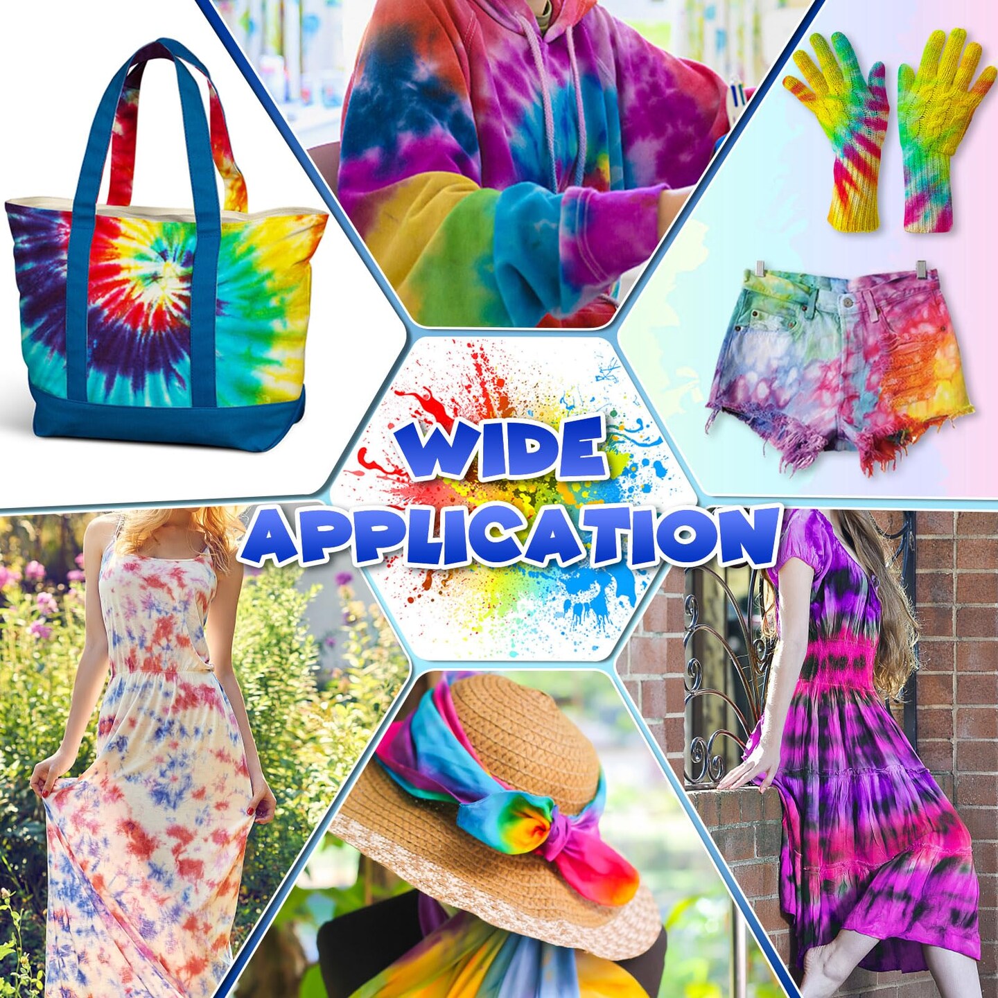 Tie Dye Kit 14 Colors Tie Dye Kit for Large Groups, Christmas Colors Tie Dye for Kids, Non Toxic Permanent Fabric Dye Summer Activities for Kids, Adults, Large Groups, Handmade Party