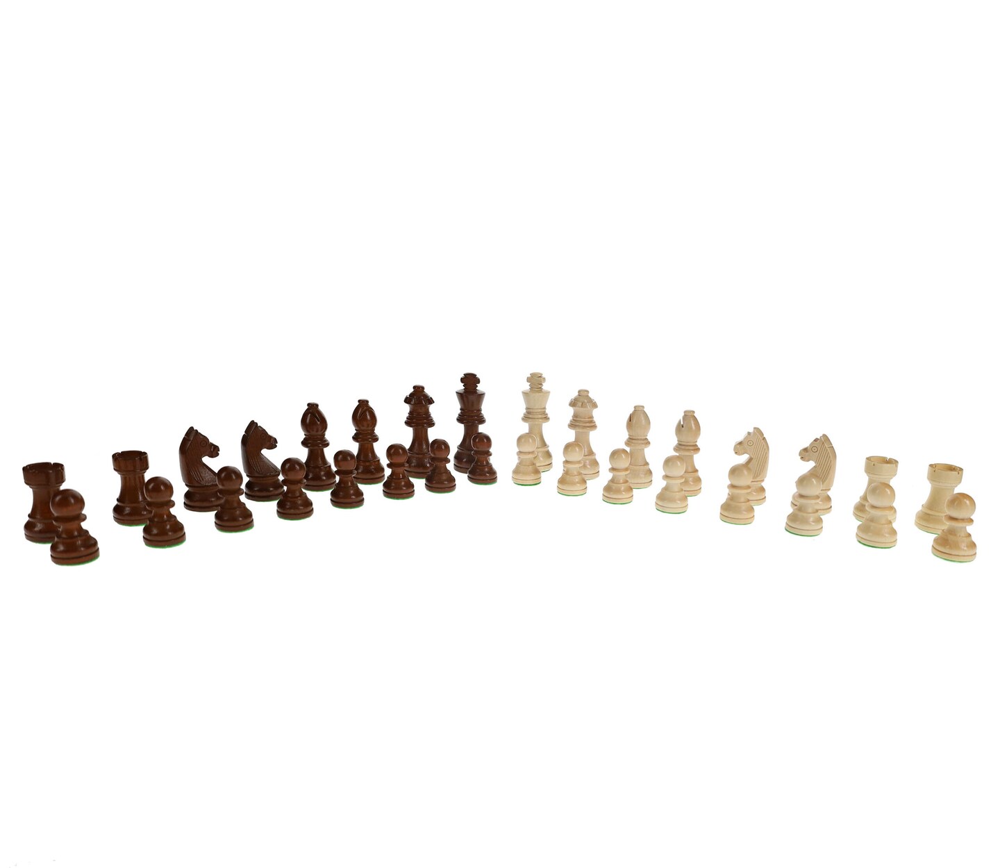 WE Games French Staunton Wood Chess Pieces, Weighted with 3 in. King