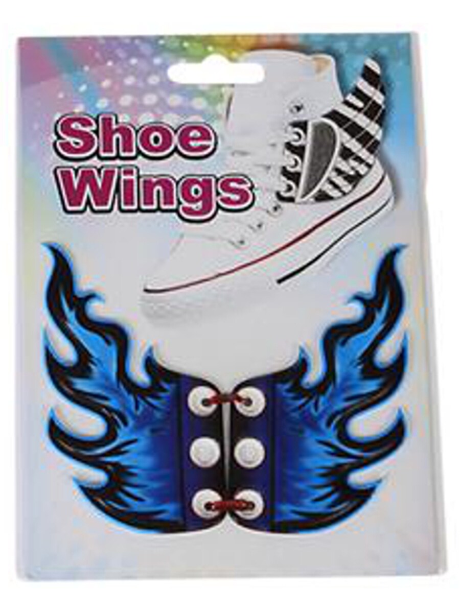 New Blue Flame Shoe Wings Sneaker Laces Costume Accessory