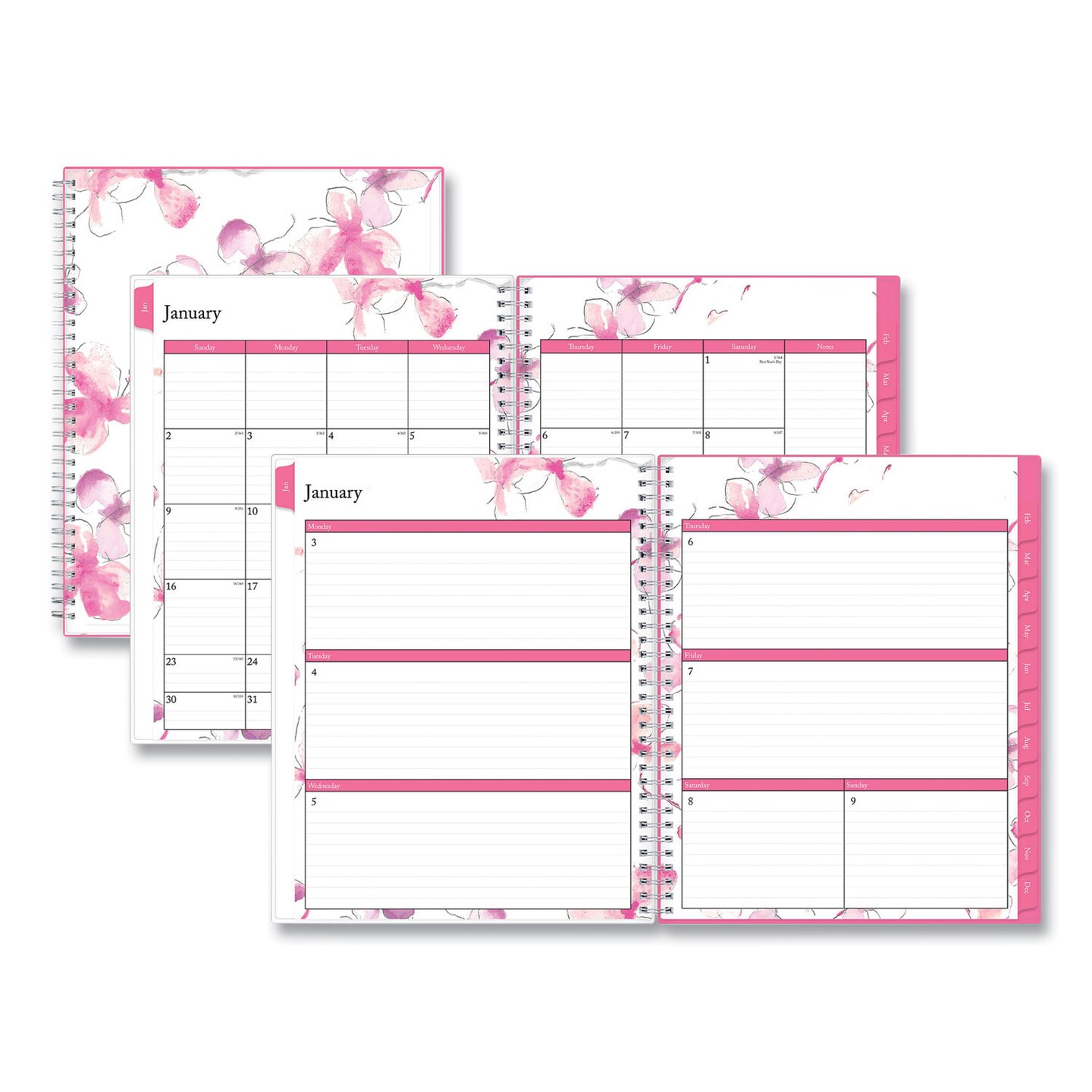 Blue Sky Breast Cancer Awareness Create-Your-Own Cover Weekly/Monthly  Planner, Orchid Artwork, 11 x 8.5, 12-Month (Jan-Dec): 2024 | Michaels