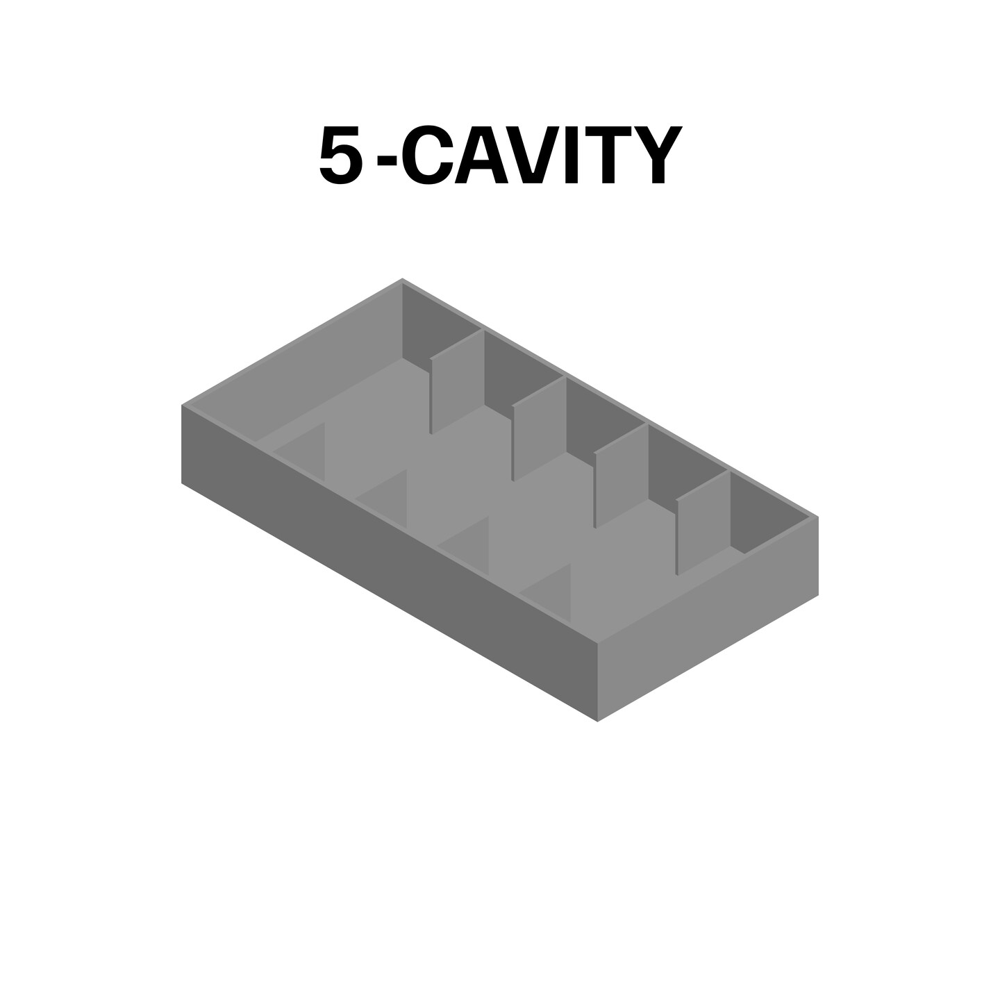 Small Parts Trays - Rectangular Cavity