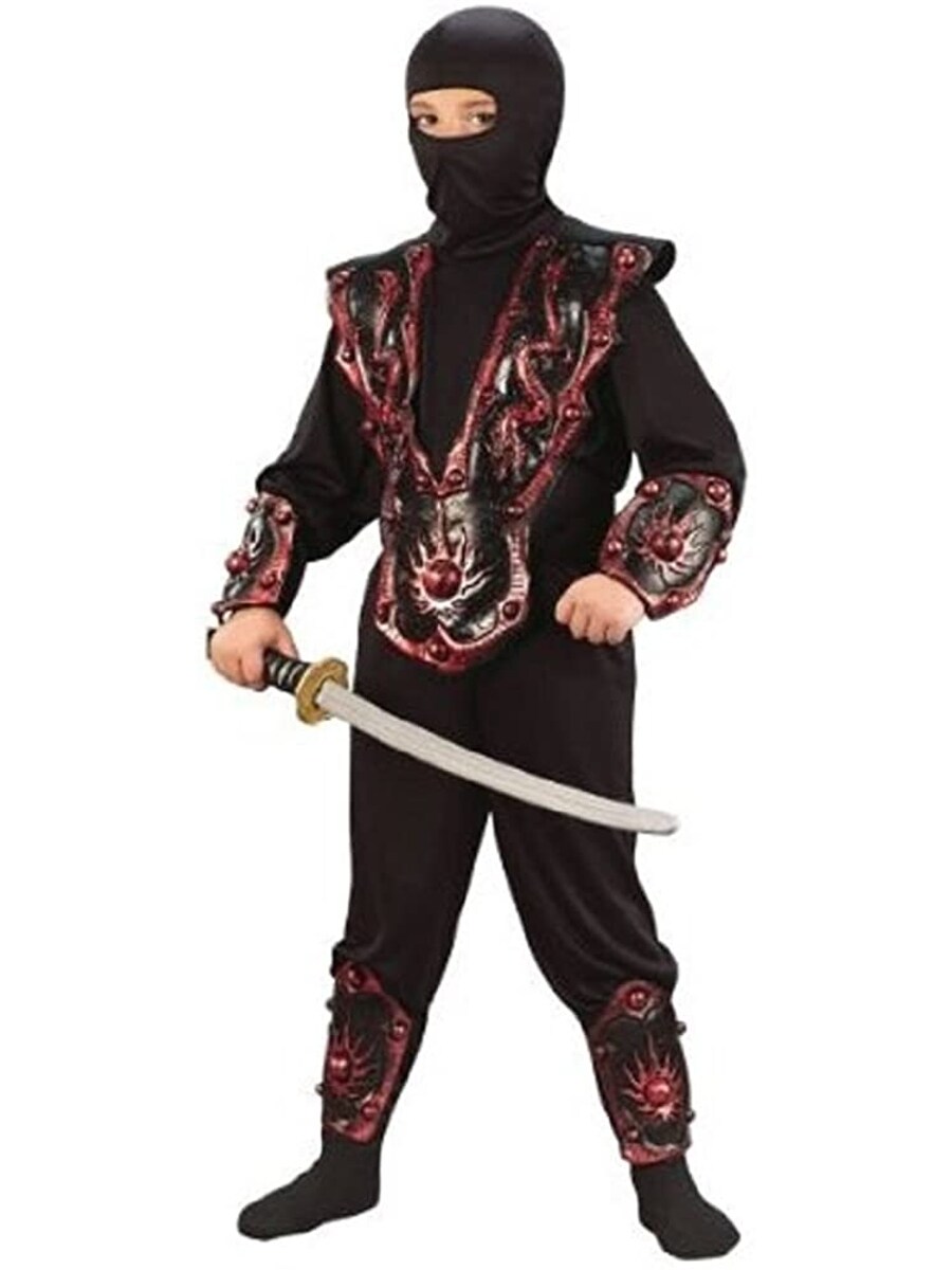 Red Warrior Stealth Ninja Boy&#x27;s Costume