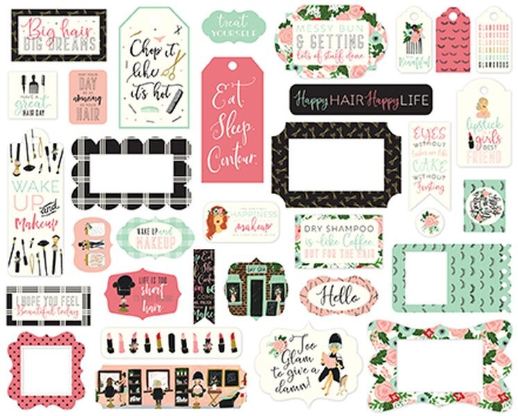 Echo Park Salon Frames &#x26; Tags