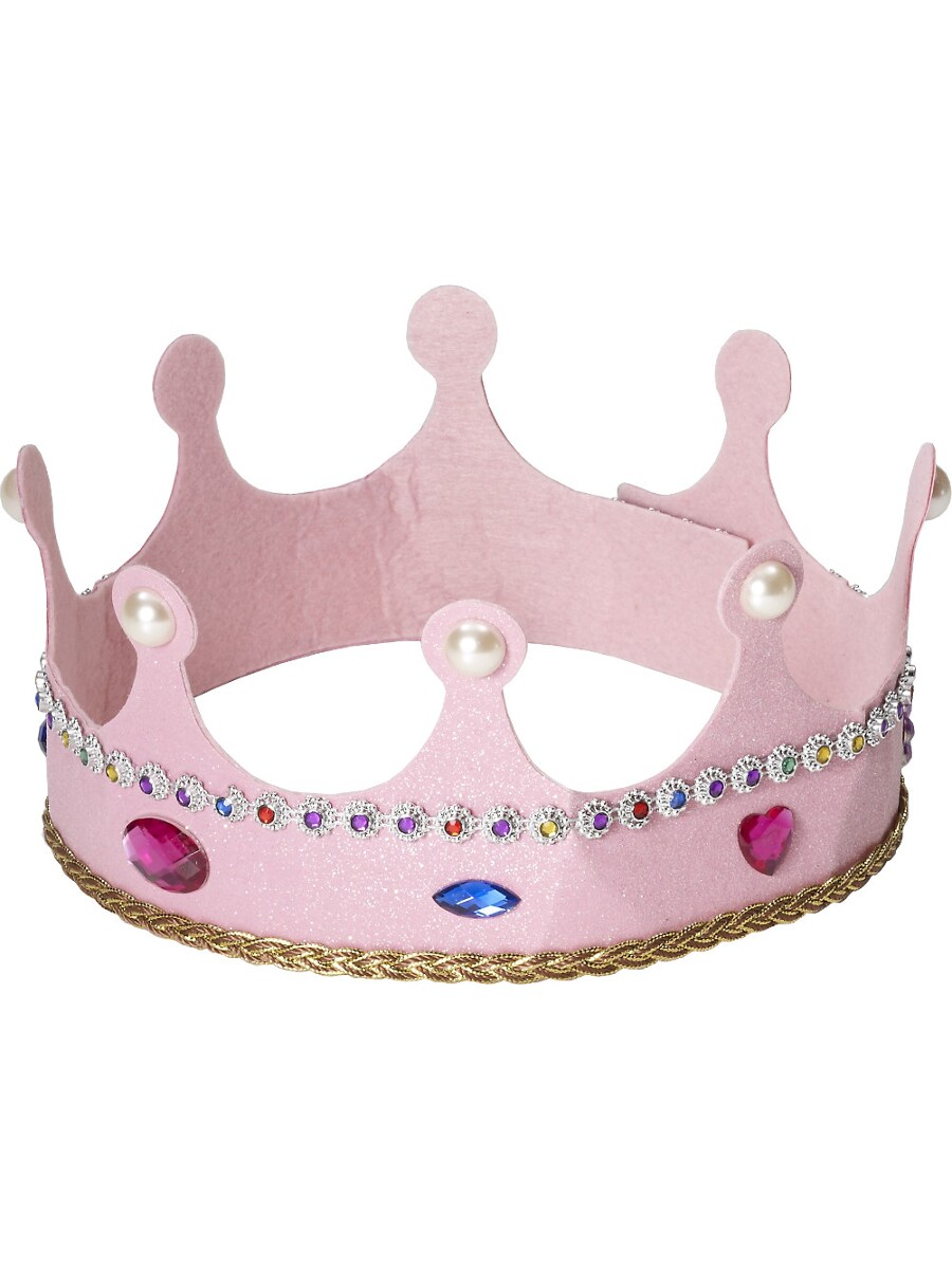 New Renaissance Princess Queen Pink Royal Costume Crown With Jewels