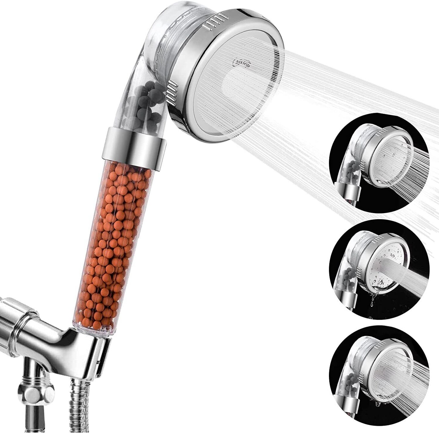 Kitcheniva Powerful HighPressure Turbo Shower Head With 3 Setting