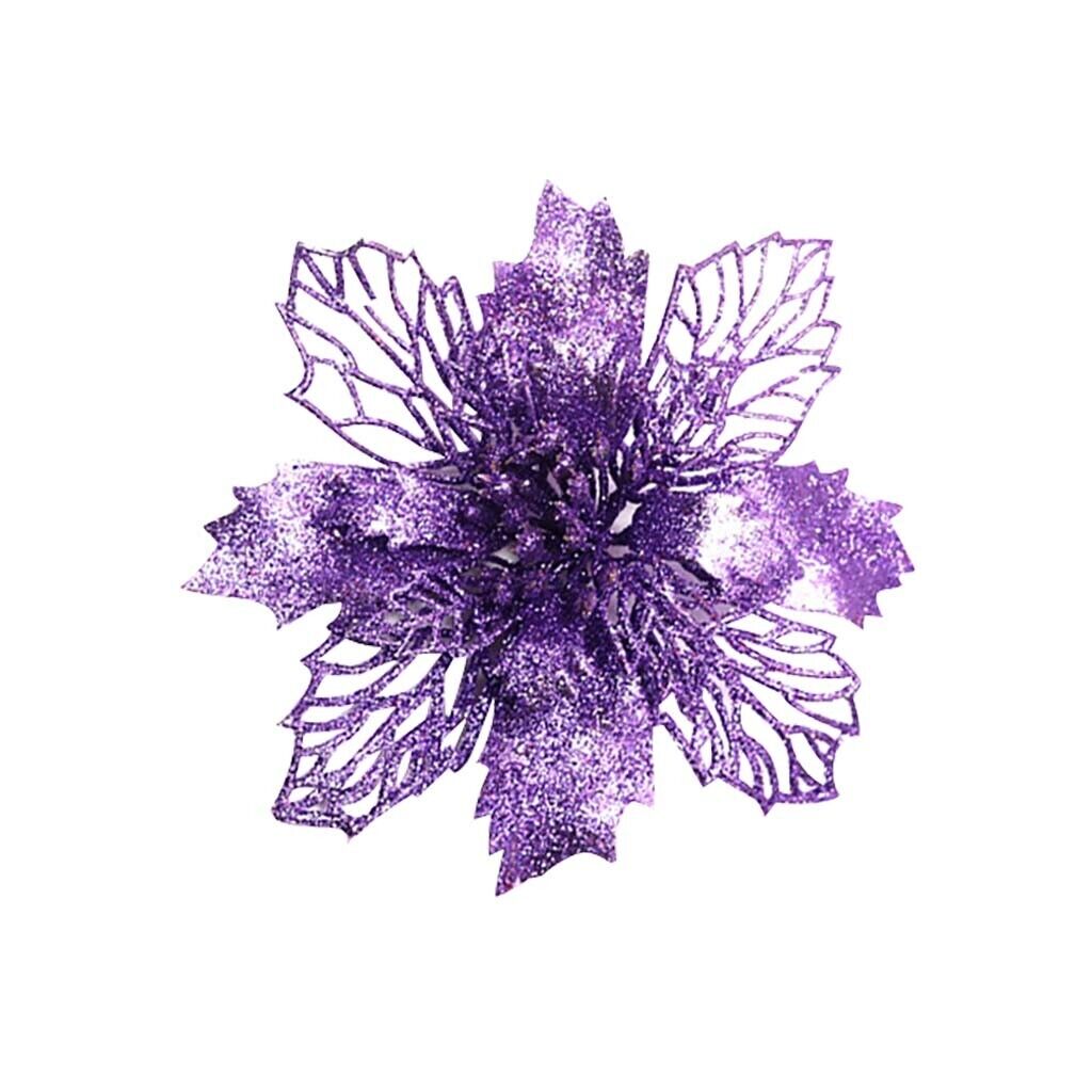 Kitcheniva Sparkling Poinsettia Christmas Ornaments 5 Pcs Michaels