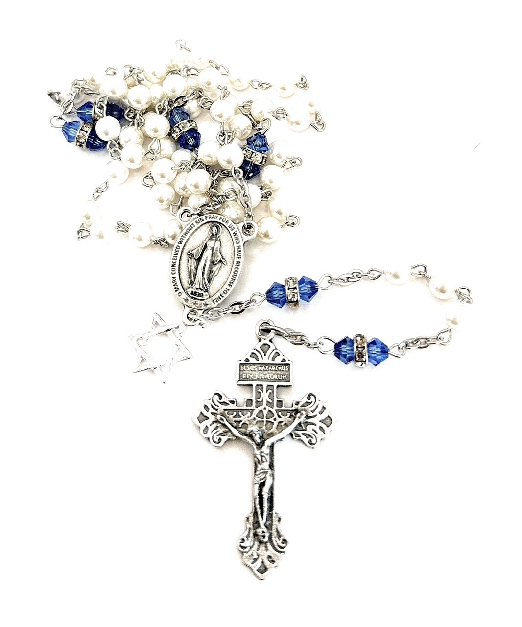 Star of David Rosary beads