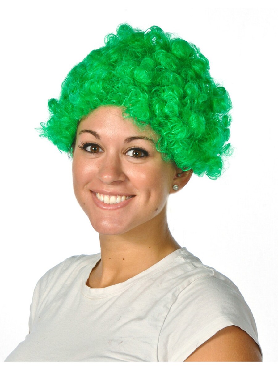 Mens Womens Child Costume Green Afro Umpa Lumpa St Patricks Day Wigs