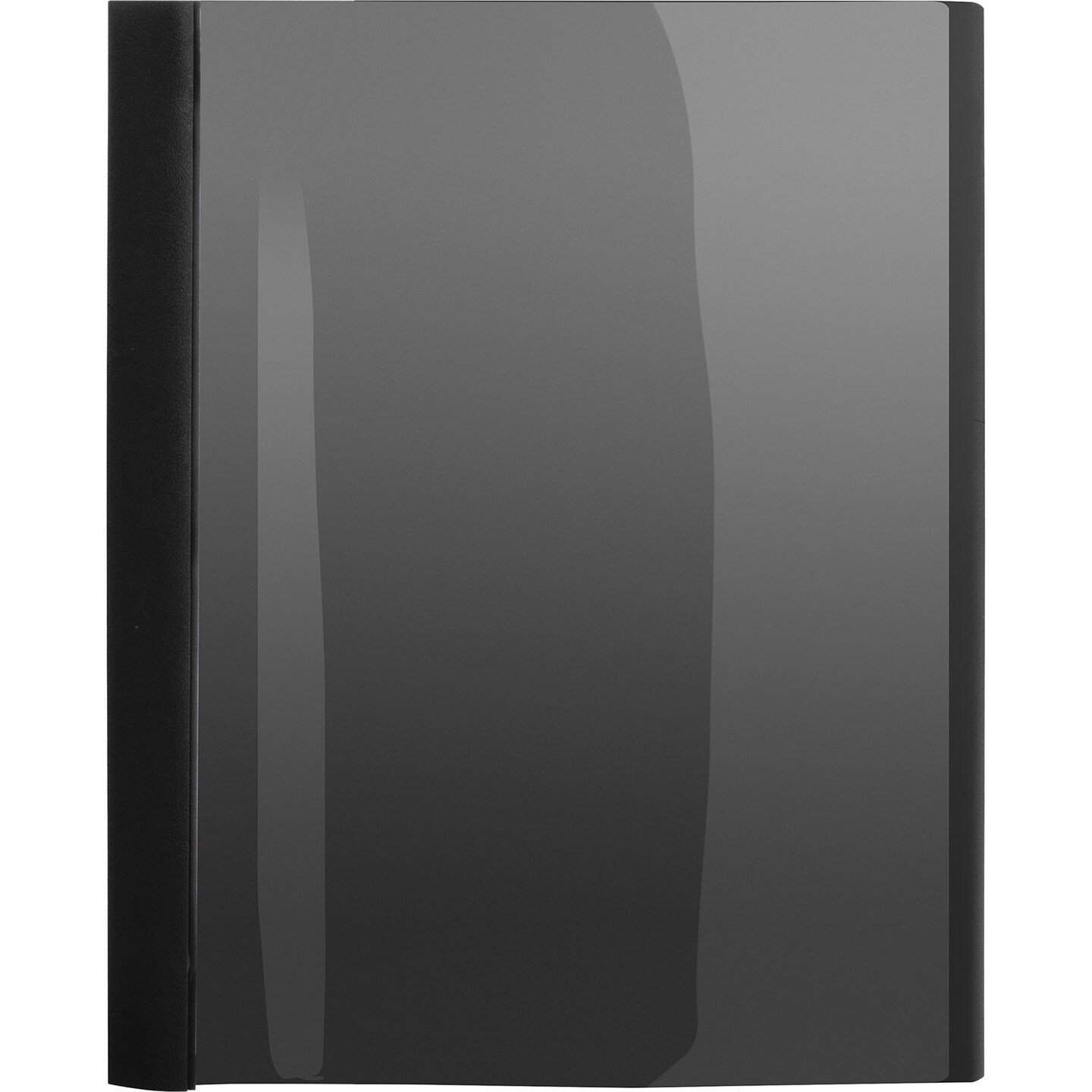 Business Source Report Covers, Clear Front, 1/2&#x22; Cap, 8-1/2&#x22; x 11&#x22;, 25/BX, BK
