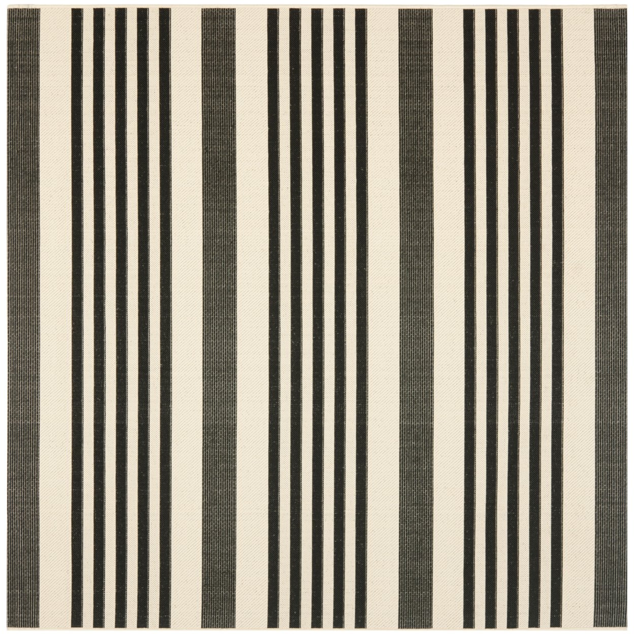 Safavieh Indoor Outdoor Cy6062-216 Courtyard Black / Bone Rug