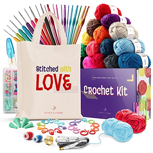  Complete Crochet Kit for Beginners: Starter Crochet
