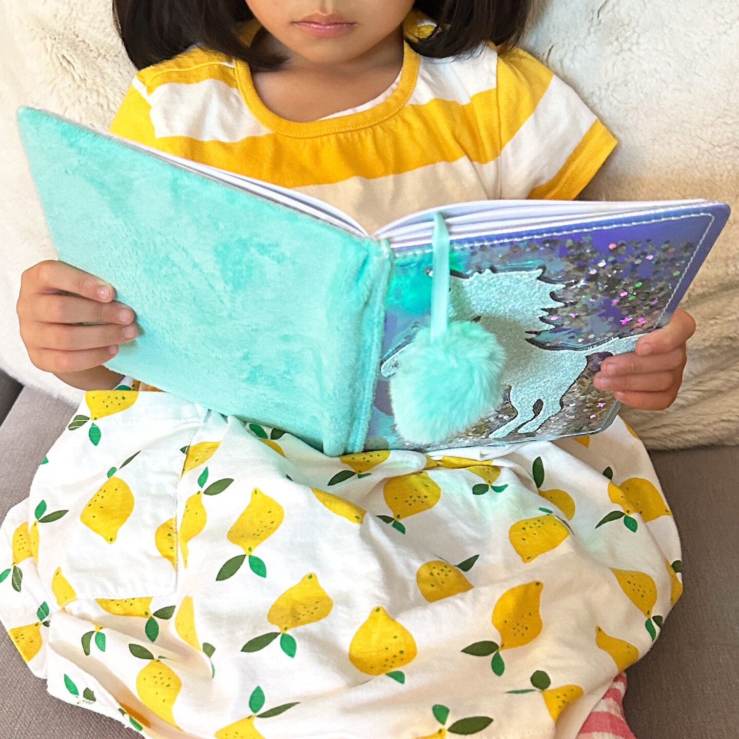 Wrapables Plush Journal, A5 Lined Notebook Diary for Writing and Drawing