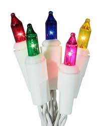 Merry and Light 10 Ct Battery Operated Multi Mini Christmas Lights - 4.6 ft White Wire