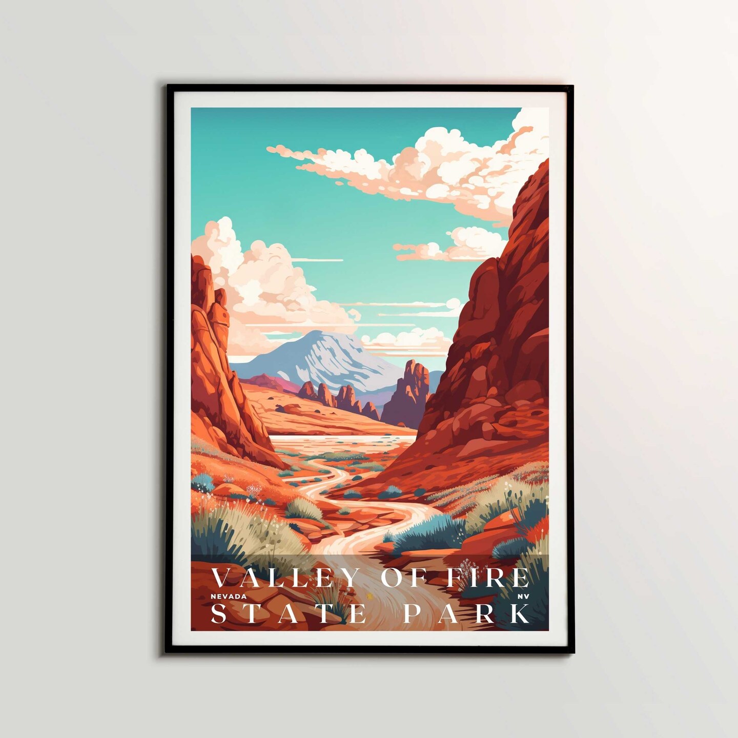 Valley of Fire State Park Poster, Travel Art, Office Poster, Home