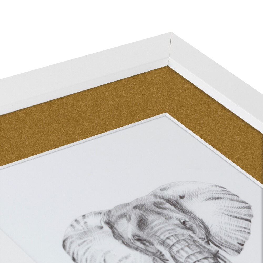 ArtToFrames Collage Photo Picture Frame with 3 - 3.5x5 inch Openings, Framed in White with Over 62 Mat Color Options and Regular Glass (CSM-3966-29)