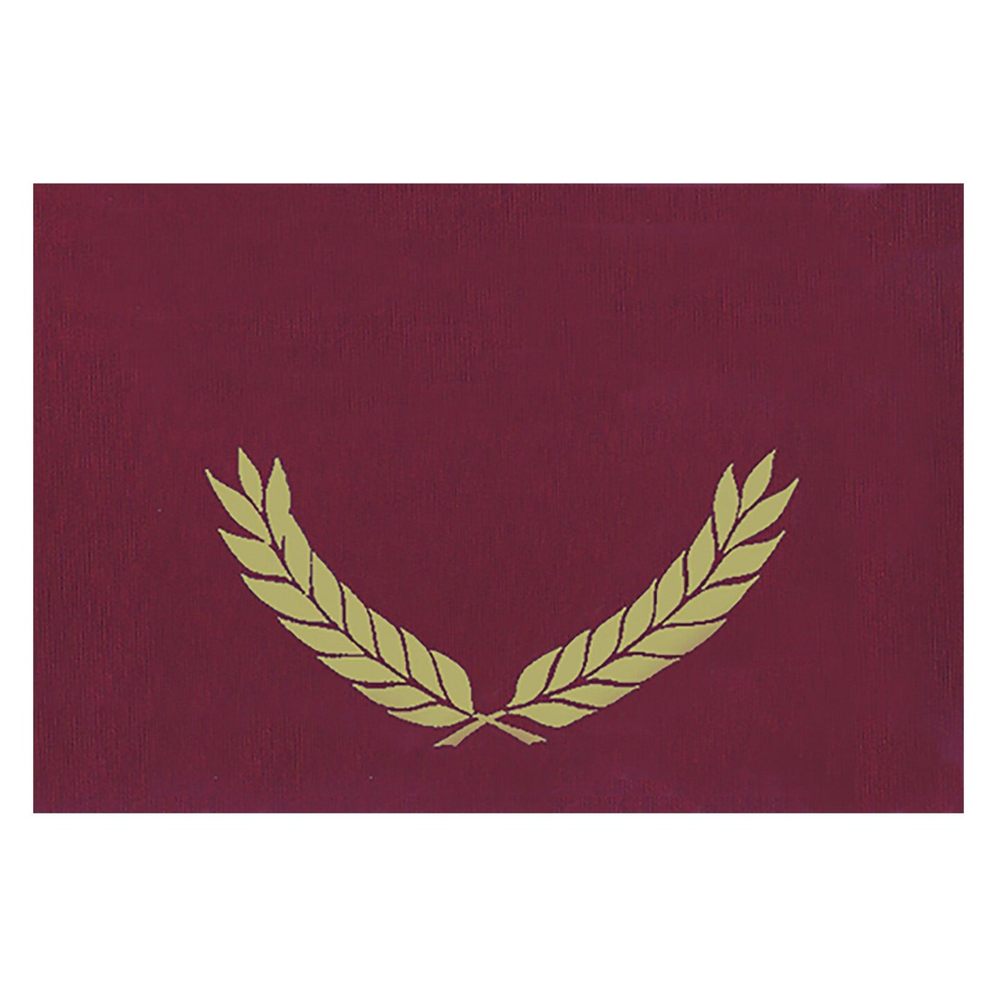 Gold Foil Stamped Maroon Certificate Folders, 10&#x22; x 13&#x22;, Pack of 30