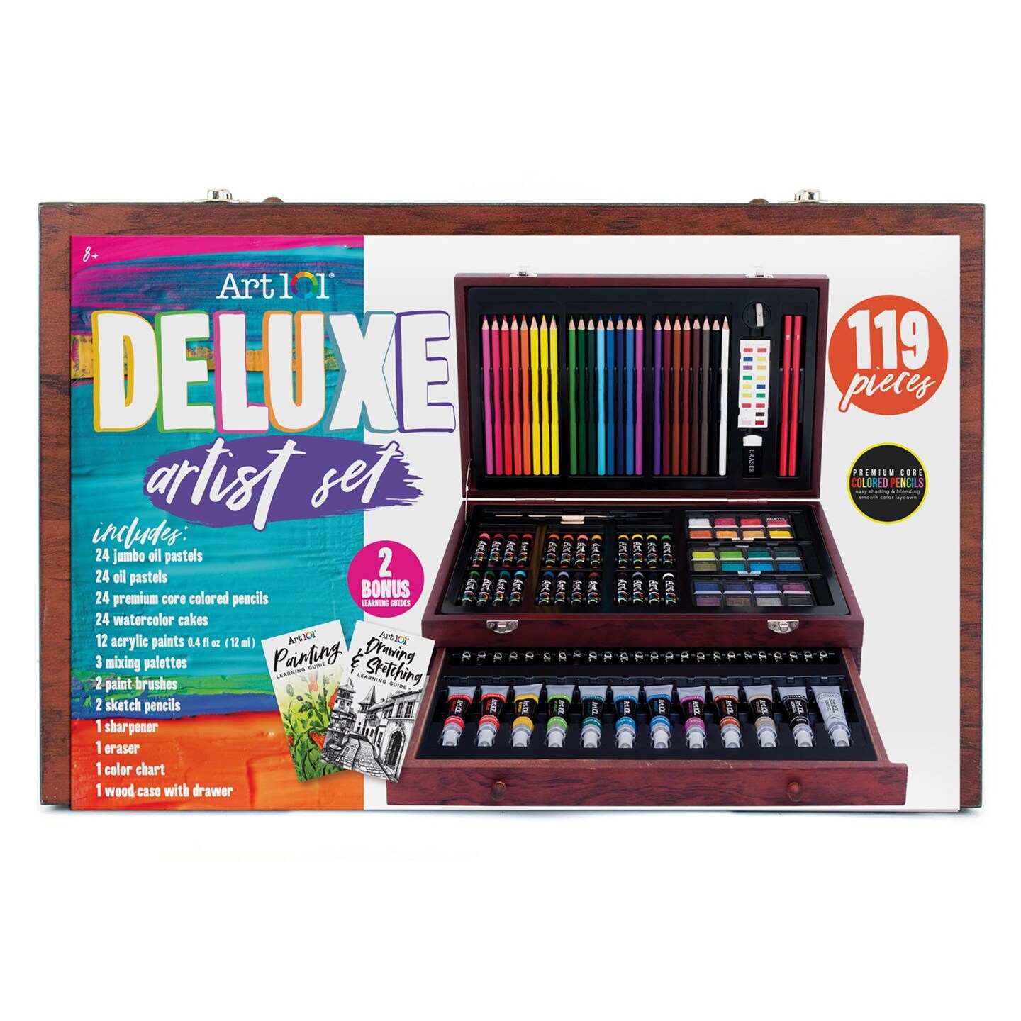 Deluxe wood all media fashion art set