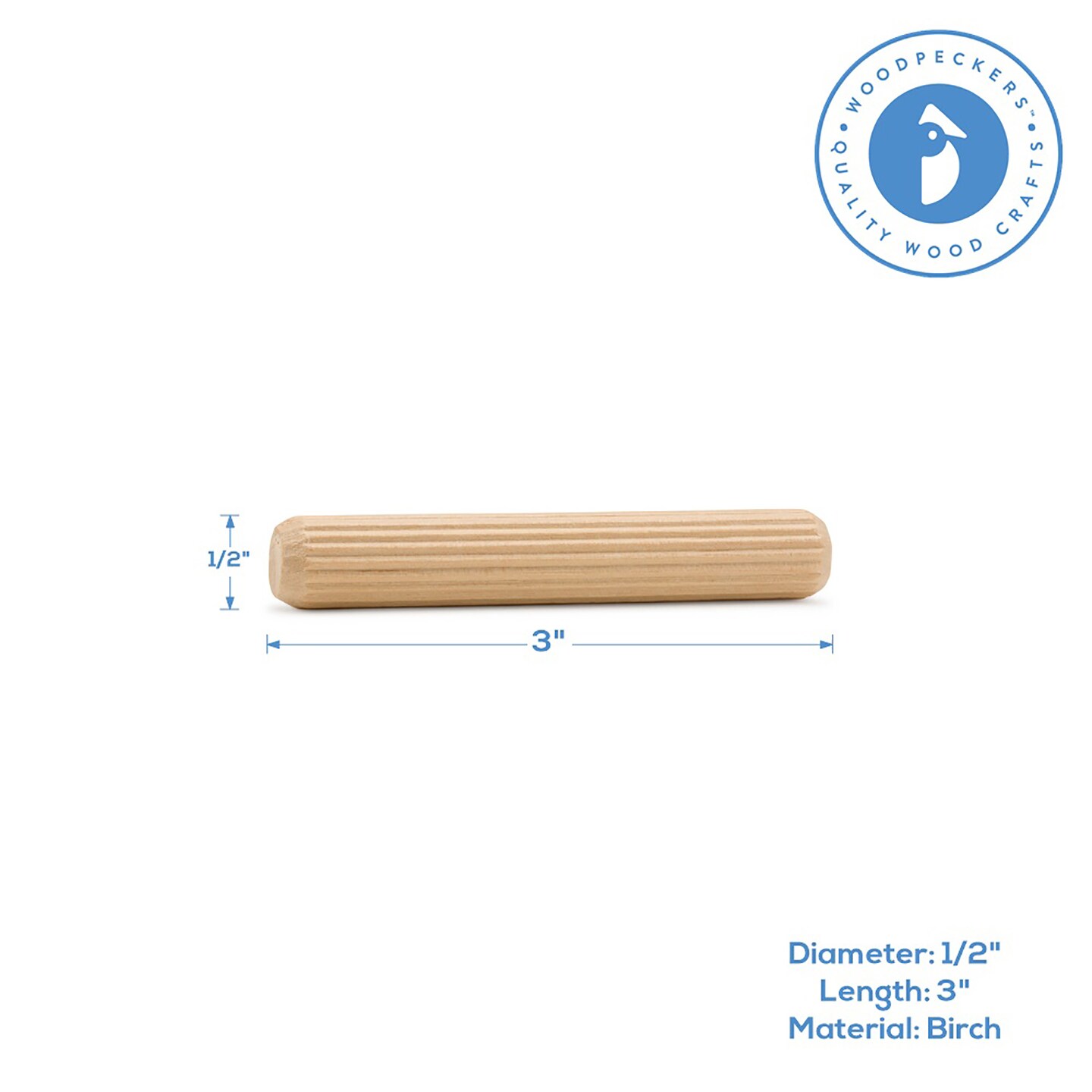 Wood Dowel Pins, Multiple Sizes, for Furniture & Crafts|Woodpeckers