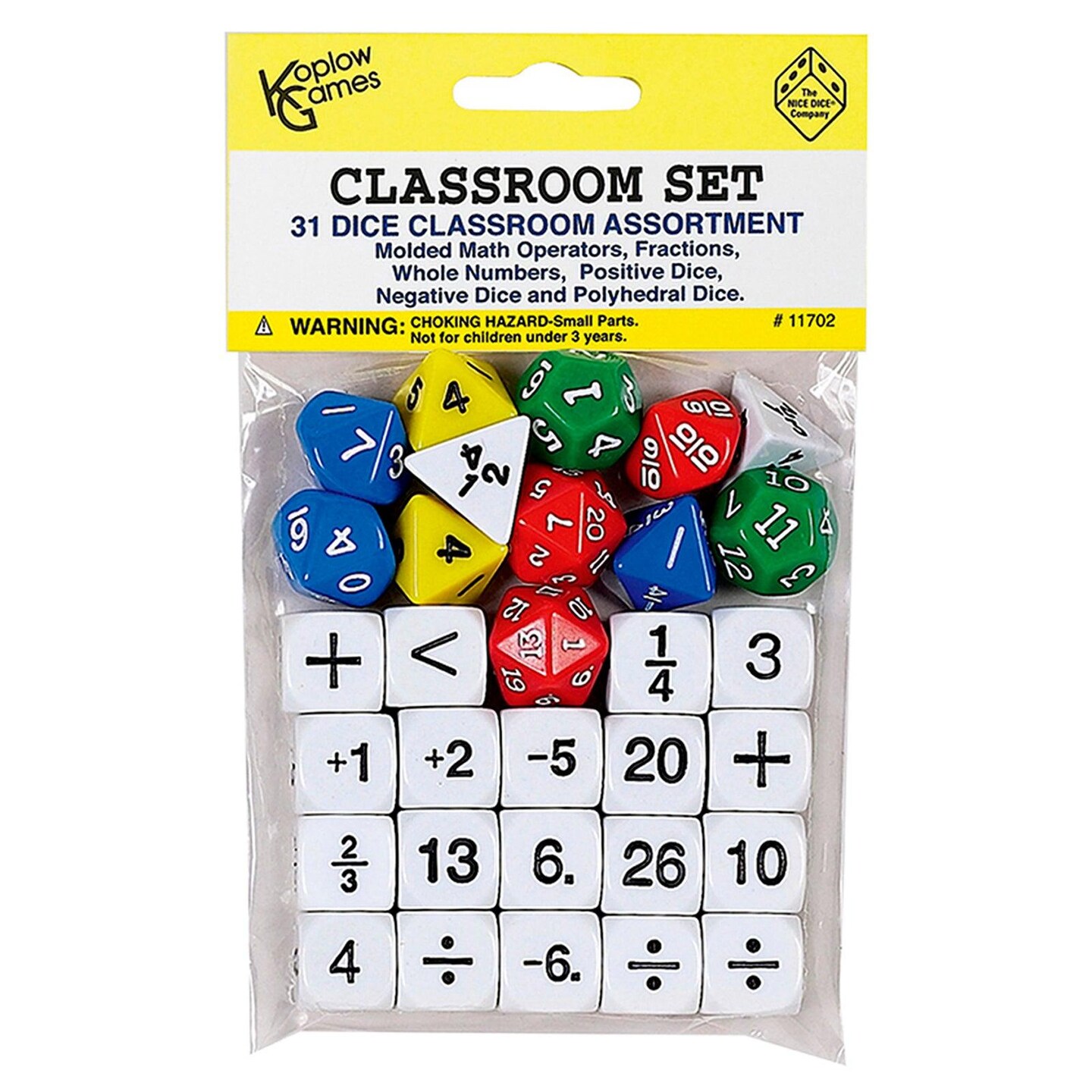 Classroom Dice, Set of 31