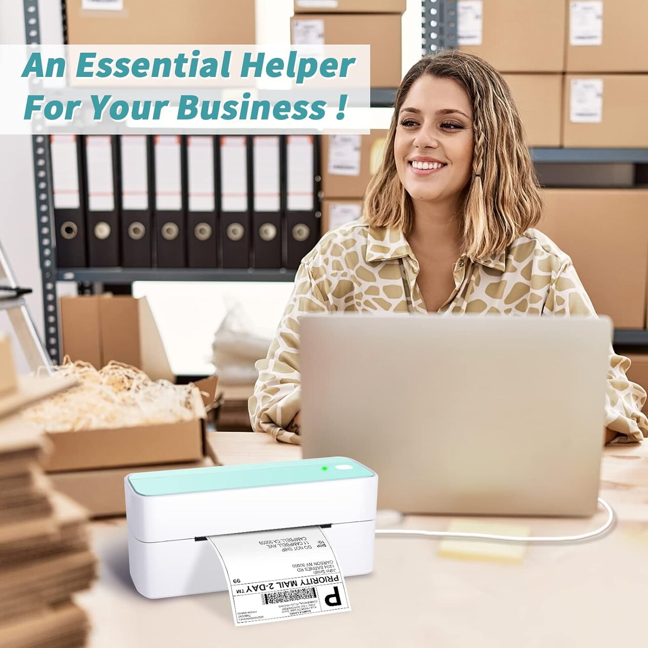 ASprink®- Bluetooth Shipping Label Printer | 241BT - 4x6 Best Wireless Label Makers