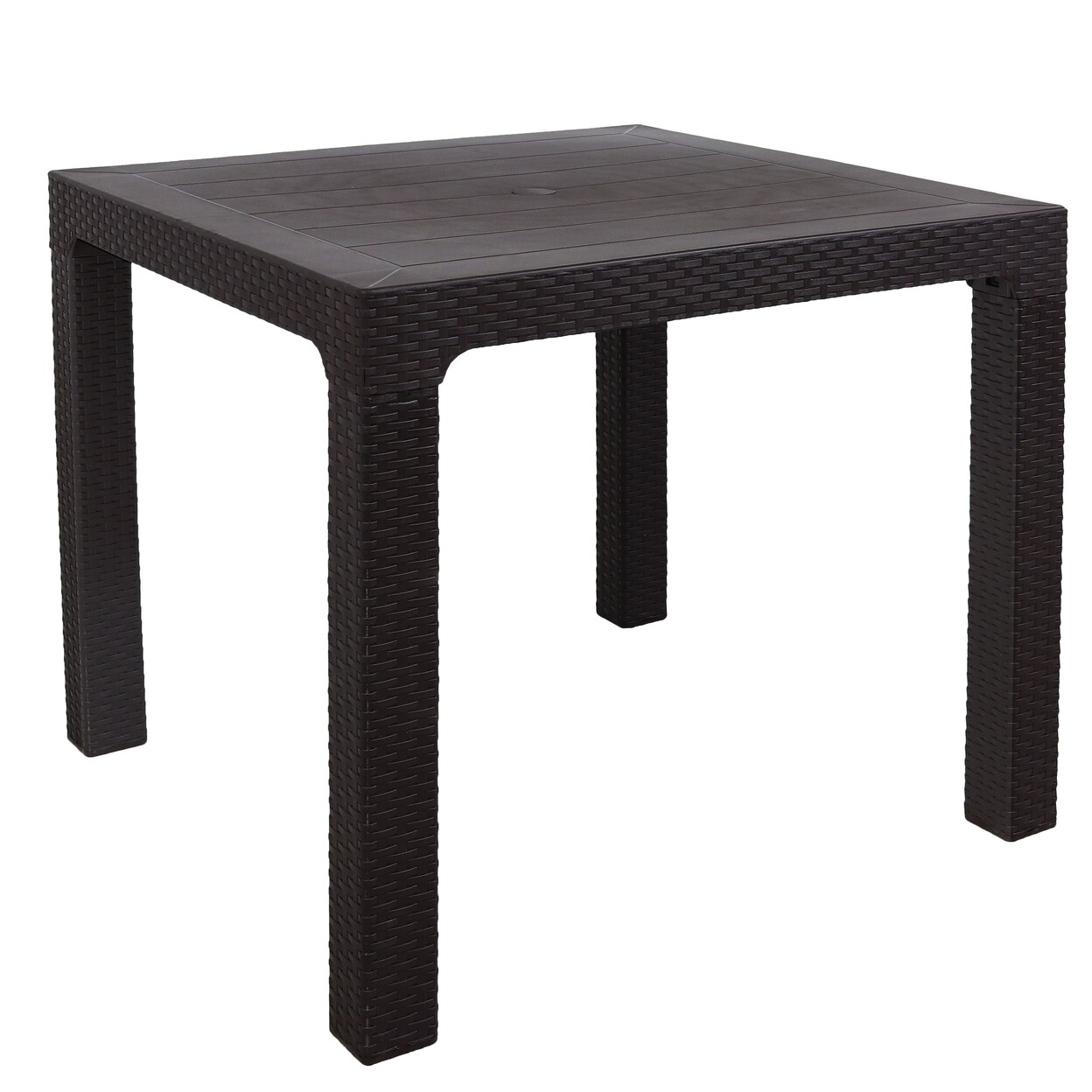 Plastic rattan dining table hotsell