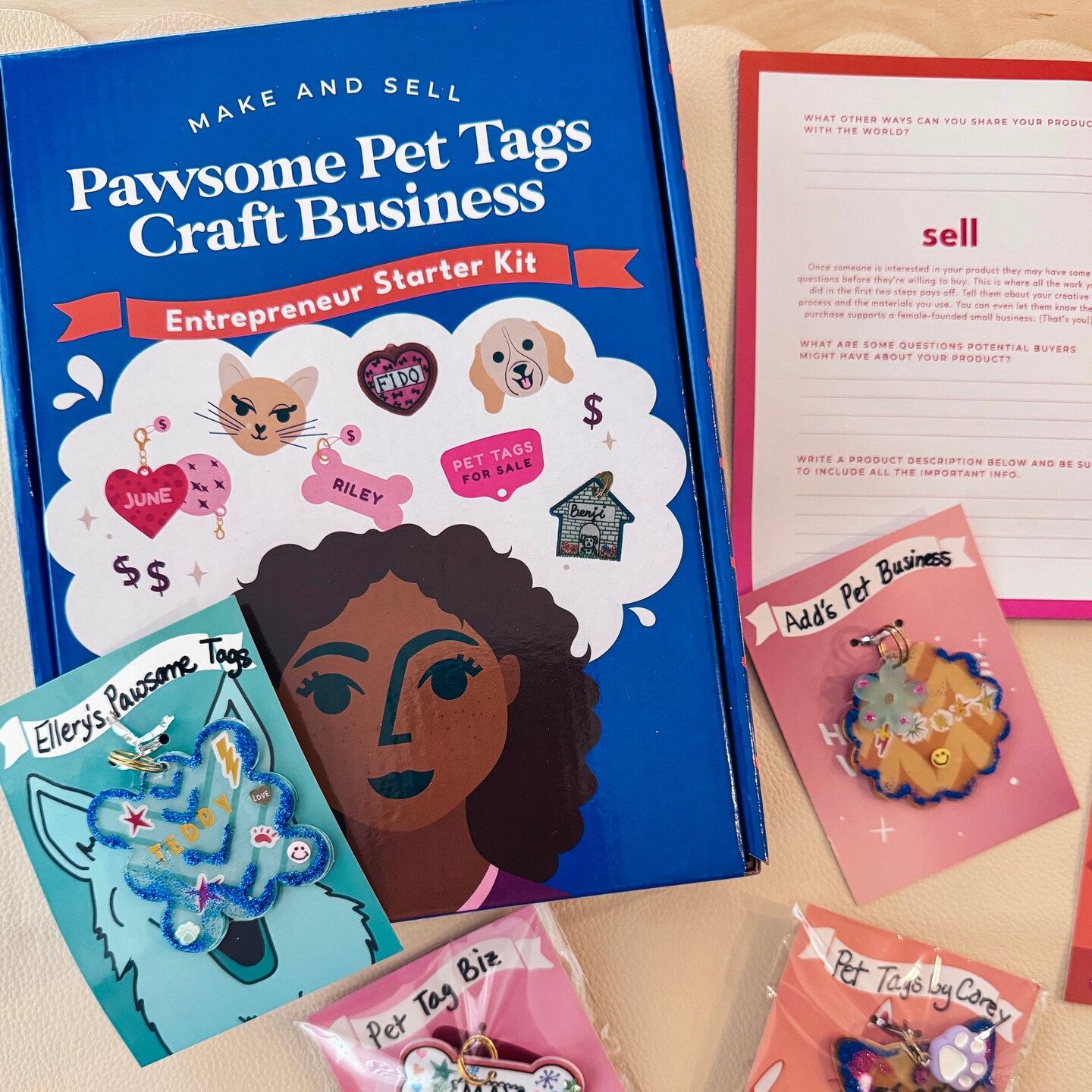 Kids Crafts DIY Pet Tags Craft Kit for Kids