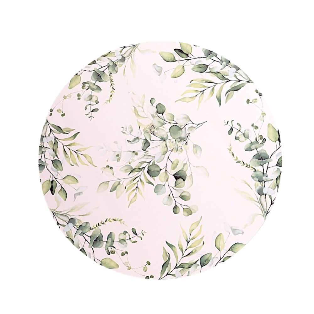 6 Floral Design Disposable Paper Charger Plates